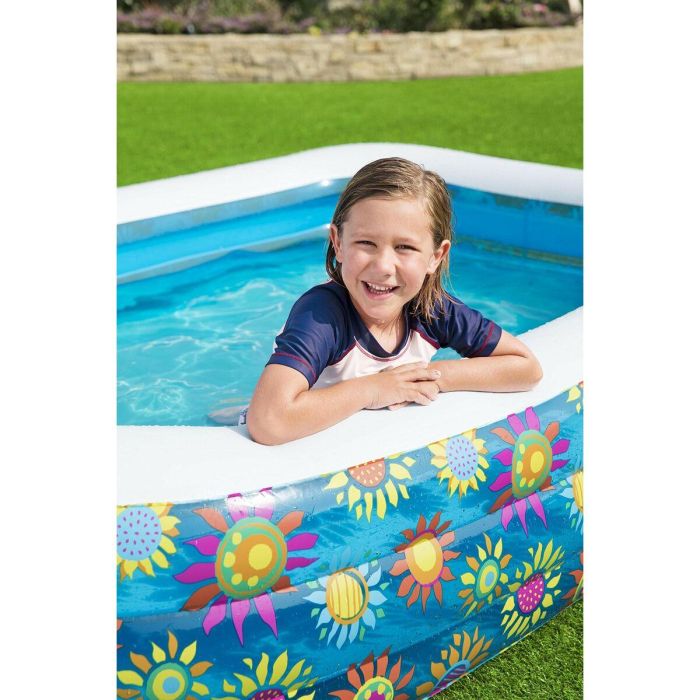 Bestway Piscina Hinchable 3 Camaras Floral 229x152x56 cm +6 Años Jardin 54120 1 Bestway Piscina Hinchable 3 Camaras Floral 229x152x56 cm +6 Años Jardin 54120 1