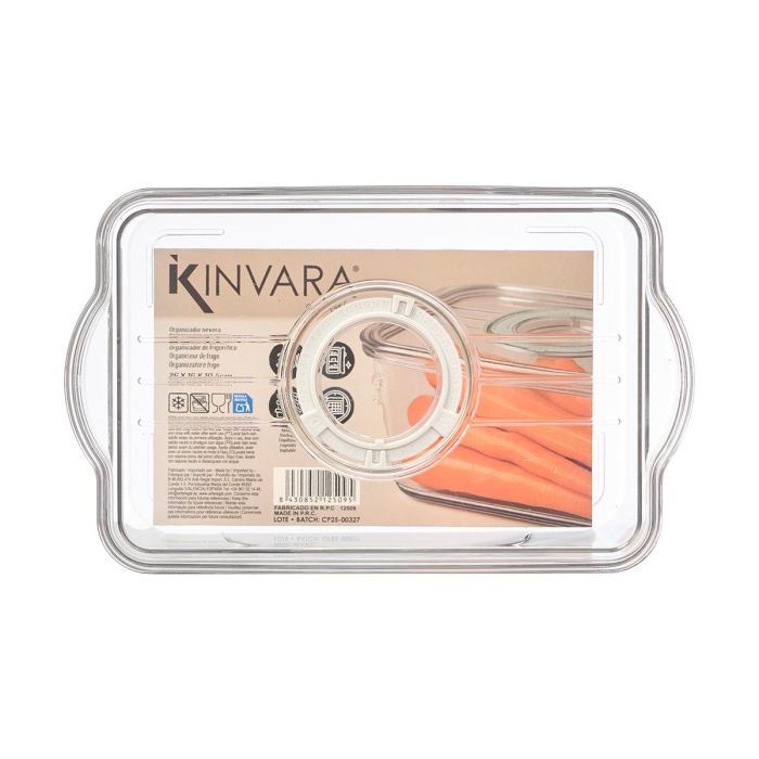 Organizador Nevera Tapa Med Aro Blanco Kinvara 26x10x16cm (Set de 12) 2
