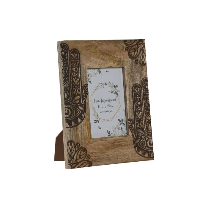 Marco Foto 10X15 Indio DKD Home Decor Natural Natural 2 x 25 x 20 cm (2 Unidades)