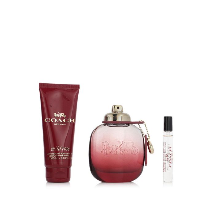 Set de Perfume Mujer Coach Wild Rose EDP 3 Piezas 1 Set de Perfume Mujer Coach Wild Rose EDP 3 Piezas 1