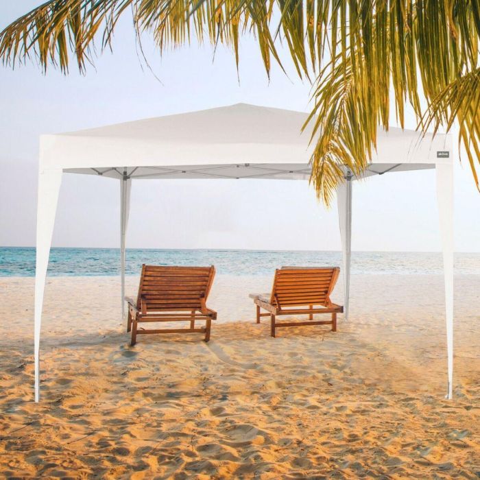 Cenador Aktive 300 x 250 x 300 cm Acero Blanco Plástico 4 Cenador Aktive 300 x 250 x 300 cm Acero Blanco Plástico 4