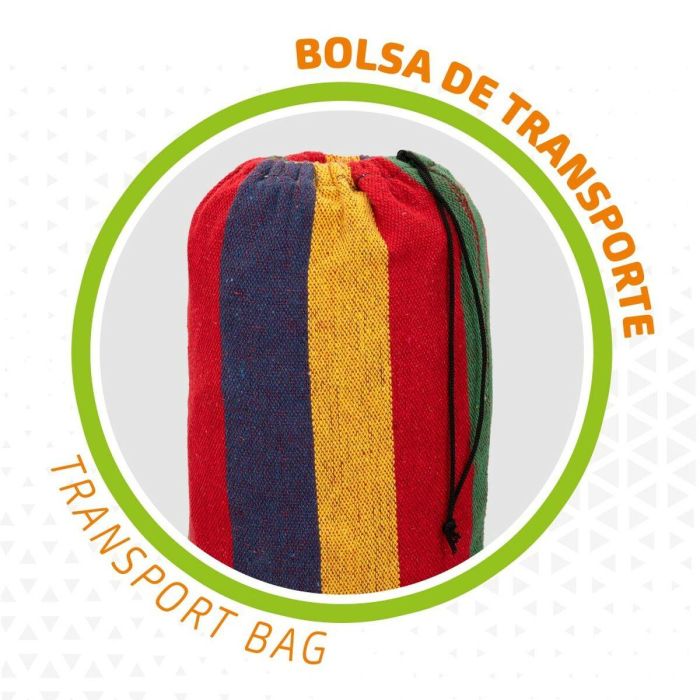 Hamaca Aktive Naranja 200 x 0,4 x 100 cm (6 Unidades) 4