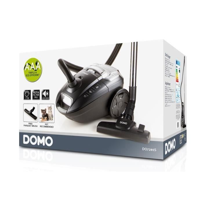 DOMO DO7285S Aspiradora de contenedor con bolsa - 700W - 69 dB - A - Gris 3 DOMO DO7285S Aspiradora de contenedor con bolsa - 700W - 69 dB - A - Gris 3