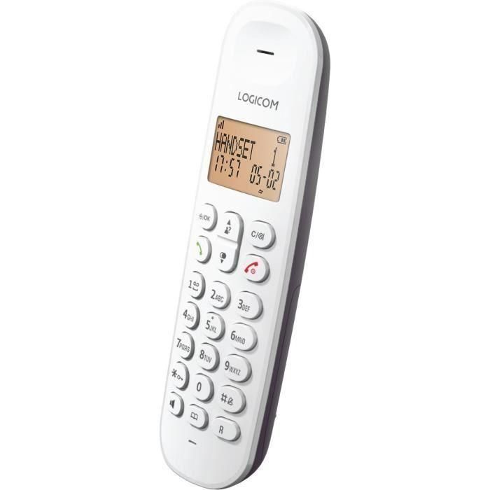 Teléfono fijo inalámbrico - LOGICOM - DECT ILOA 150 SOLO - Berenjena - Sin contestador automático 2