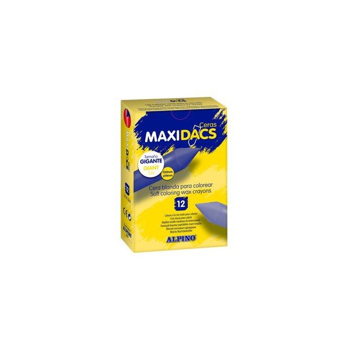 Ceras Alpino Maxidacs Blanca Estuche De 12
