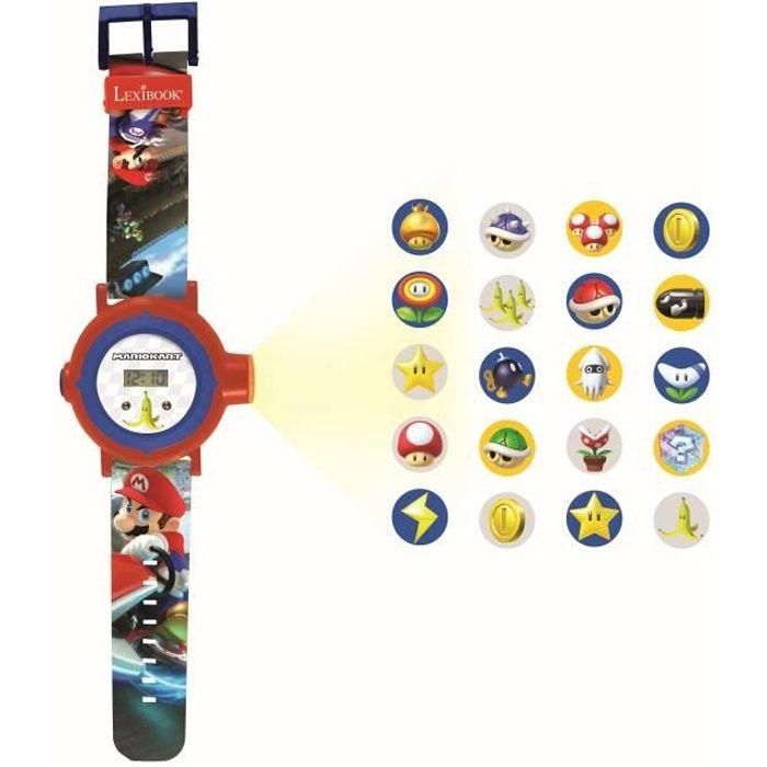 Lexibook Dmw050Ni Reloj Digital Mario Kart con Proyector de Imágenes, Mensajes y Pulsera Ajustable para Niños +3 Años Lexibook Dmw050Ni Reloj Digital Mario Kart con Proyector de Imágenes, Mensajes y Pulsera Ajustable para Niños +3 Años