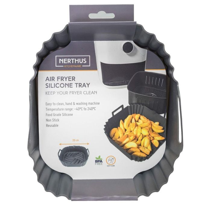Bandeja reutilizable de silicona para Freidora de aire Vin Bouquet 20 cm 1 Bandeja reutilizable de silicona para Freidora de aire Vin Bouquet 20 cm 1