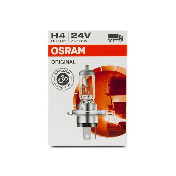 Bombilla para Automóvil Osram 64196 H4 24V 75/70W 2 Bombilla para Automóvil Osram 64196 H4 24V 75/70W 2