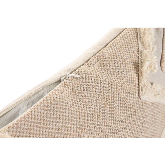 Cojin Boho DKD Home Decor Beige Natural 50 x 30 cm (2 Unidades) 3 Cojin Boho DKD Home Decor Beige Natural 50 x 30 cm (2 Unidades) 3