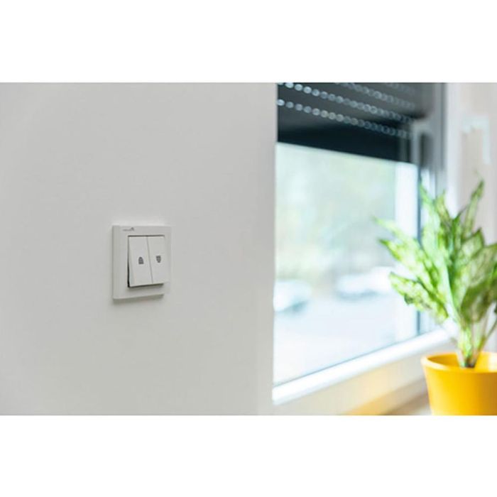 Schellenberg Interruptor para enrolladores 2 botones 23005 para motores tubulares standard y plus, incluye marco 3