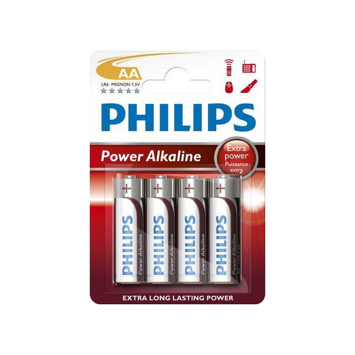 Pilas Philips Powerlife Lr06 Super Alcalina Blister De 4