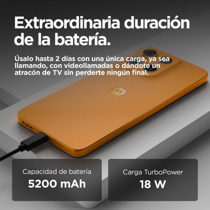 Motorola moto g15 Smartphone 4G Dual SIM 6.72" FHD+ 8GB RAM 256GB Almacenamiento Cámara 50MP Batería 5200mAh Naranja 3 Motorola moto g15 Smartphone 4G Dual SIM 6.72" FHD+ 8GB RAM 256GB Almacenamiento Cámara 50MP Batería 5200mAh Naranja 3