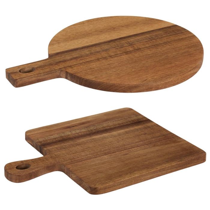 Home Deco Factory Tabla de Acacia Redonda o Cuadrada para Cortar o Servir - Colección Cocooning 2 Home Deco Factory Tabla de Acacia Redonda o Cuadrada para Cortar o Servir - Colección Cocooning 2
