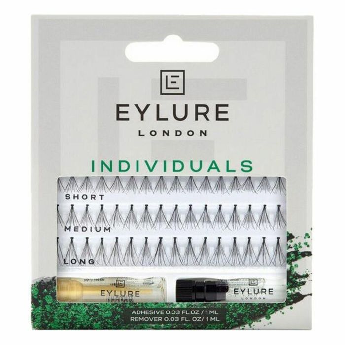 Eylure LASH-PRO Individuals Combo Kit Pestañas Postizas Individuales en Brotes, 3 Longitudes: Corto, Medio y Largo, 1 unidad