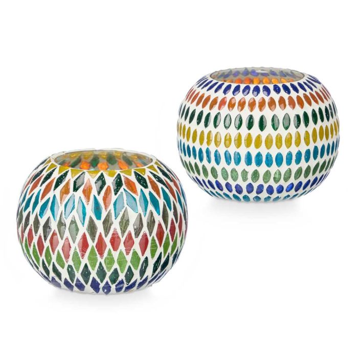 Portavela Ovalado Rombos Surtidos Mod Giftdecor 12X8CM (12 Unidades) 1 Portavela Ovalado Rombos Surtidos Mod Giftdecor 12X8CM (12 Unidades) 1
