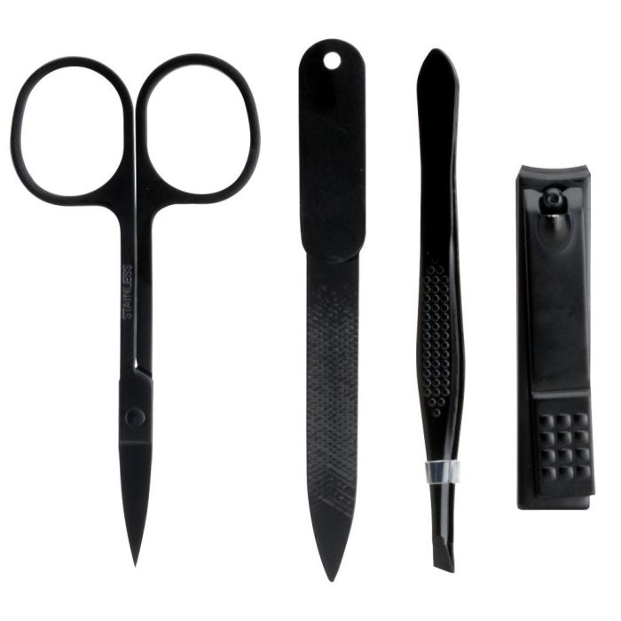 Cosmetic Club Juego 4 Piezas Manicura Pour Lui Negro con Funda-Estuche 7x10x2 cm 6 Cosmetic Club Juego 4 Piezas Manicura Pour Lui Negro con Funda-Estuche 7x10x2 cm 6