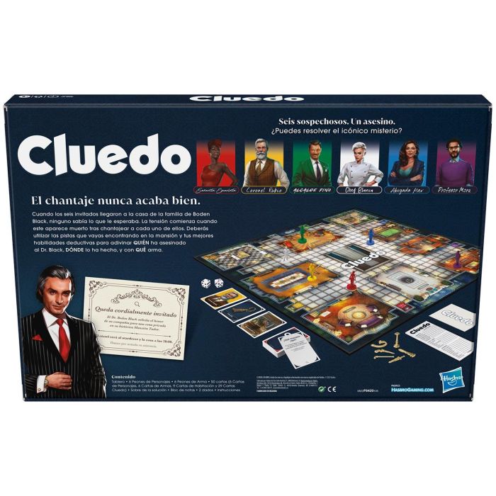 Hasbro Games F6420 Cluedo Refresh, Juego de Mesa de Misterio Clásico, Nueva Versión con Personajes y Narrativa Novedosa, Español, +8 años 4 Hasbro Games F6420 Cluedo Refresh, Juego de Mesa de Misterio Clásico, Nueva Versión con Personajes y Narrativa Novedosa, Español, +8 años 4