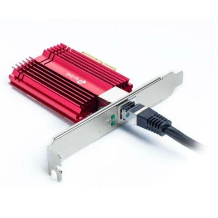 TP-Link TX401 Adaptador de red PCI Express 10 Gigabit, compatible con Windows y Linux, incluye cable CAT6A 1