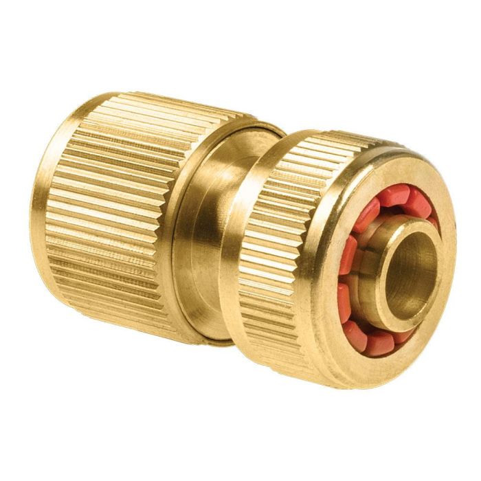 Conector rápido manguera stop de latón brass 5/8"