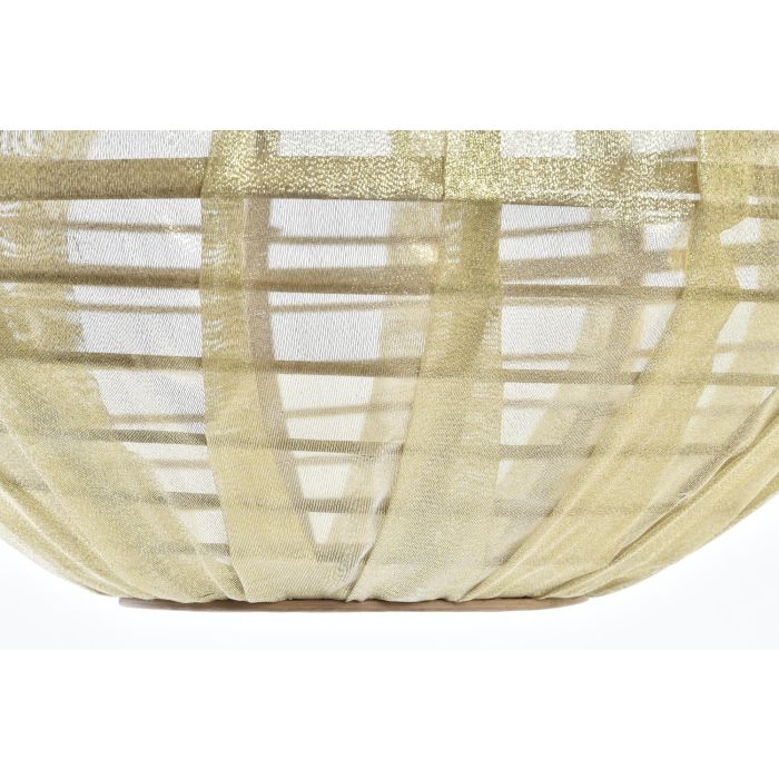 DKD Home Decor Lámpara de Techo Balines Bambú Marrón Dorado 42 x 26 x 42 cm 3