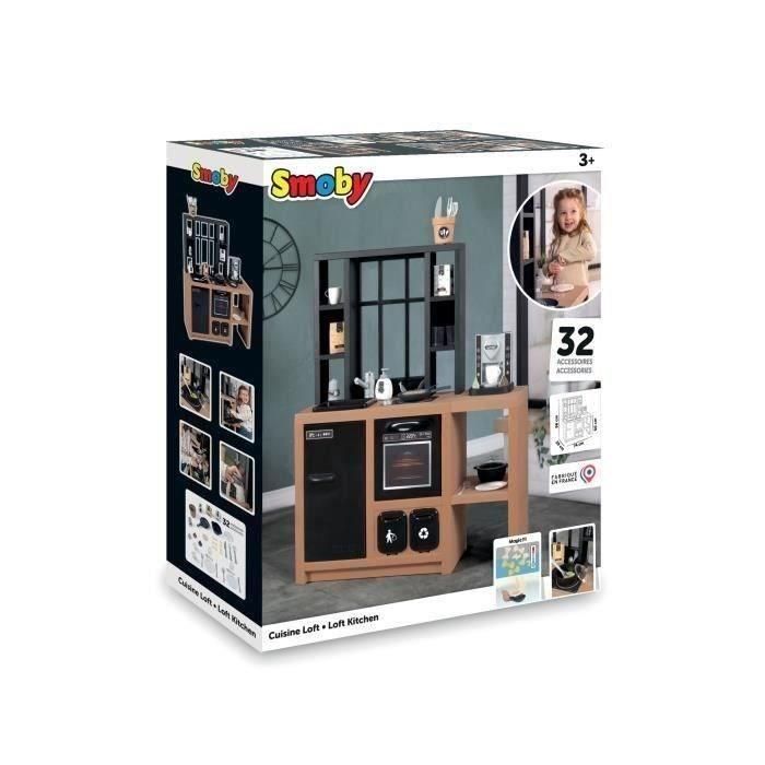 Cocina loft con 32 accesorios y muchas funciones de juego. 95,7x74x29,2 cm 1 Cocina loft con 32 accesorios y muchas funciones de juego. 95,7x74x29,2 cm 1