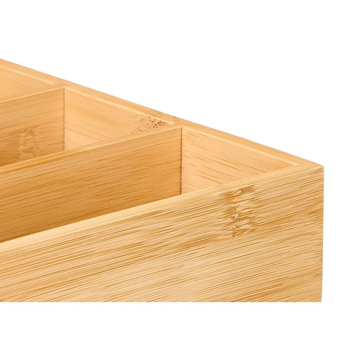Cubertero Bambu 3 Huecos Kinvara 13x28x5cm (Set de 6) 3 Cubertero Bambu 3 Huecos Kinvara 13x28x5cm (Set de 6) 3