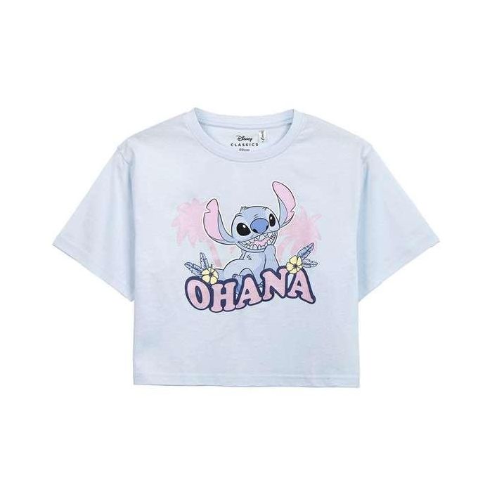 Camiseta de Manga Corta Mujer Stitch Rosa claro M 0 Camiseta de Manga Corta Mujer Stitch Rosa claro M 0