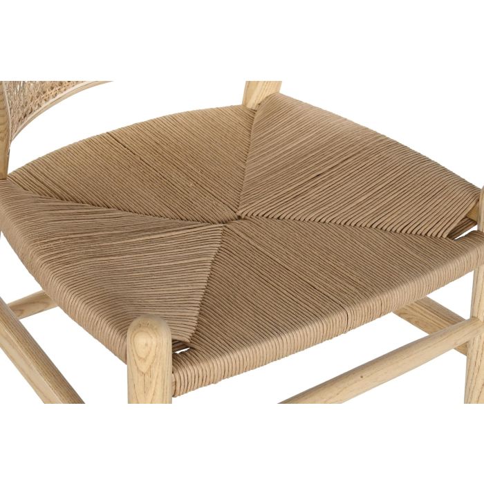 DKD Home Decor Silla Horeca Estilo Cottage de Olmo y Ratán Natural, Set de 2 Unidades, 48x56x80 cm, Altura Asiento 45 cm 1 DKD Home Decor Silla Horeca Estilo Cottage de Olmo y Ratán Natural, Set de 2 Unidades, 48x56x80 cm, Altura Asiento 45 cm 1