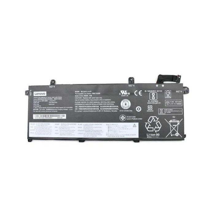 Lenovo Internal lithium-ion battery, 50Wh capacity, 11.55V voltage, 3-cell design, compatible with ThinkPad T490 laptops. Lenovo Internal lithium-ion battery, 50Wh capacity, 11.55V voltage, 3-cell design, compatible with ThinkPad T490 laptops.