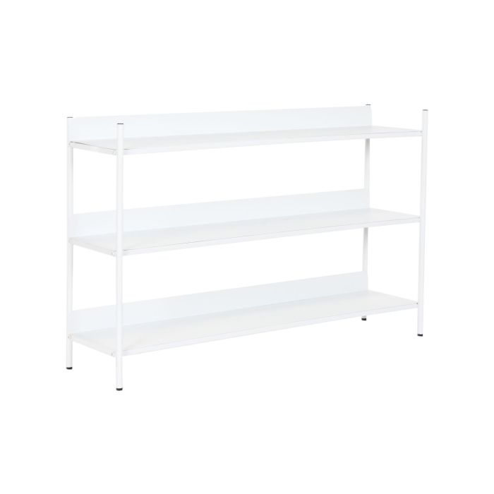 DKD Home Decor Estantería Urban de Metal Blanco con 3 Estantes Desmontable - 120x30x76 cm 1 DKD Home Decor Estantería Urban de Metal Blanco con 3 Estantes Desmontable - 120x30x76 cm 1