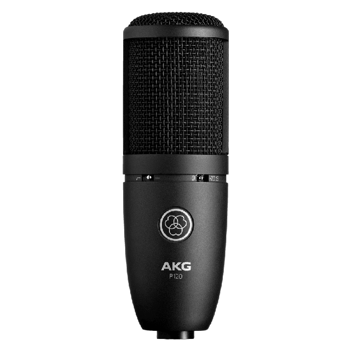 AKG P120 Micrófono Condensador de Gran Diafragma con Patrón Polar Cardioide