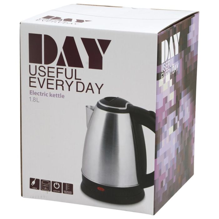 Day Hervidor de Agua 1,8 L 1500 W con Apagado Automático y Base Giratoria 360º 1