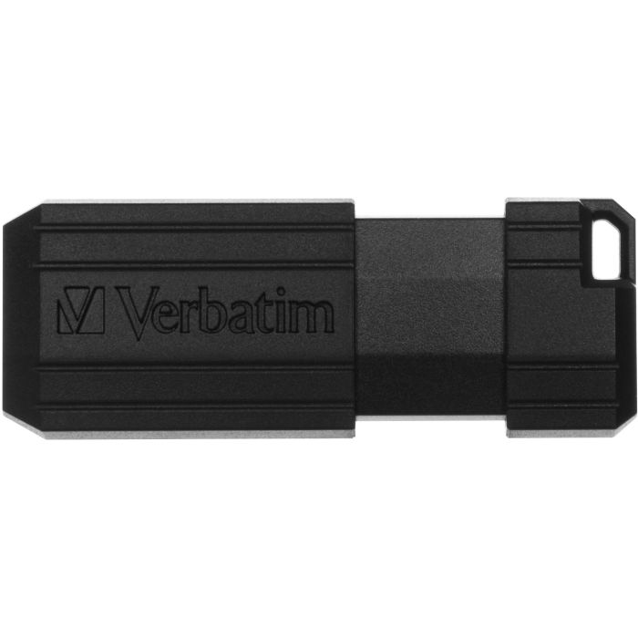 Verbatim PinStripe Memoria USB 32GB Negra - Unidad de Almacenamiento Flash Retráctil con Diseño Pinstripe, Conexión Protegida sin Tapa 2