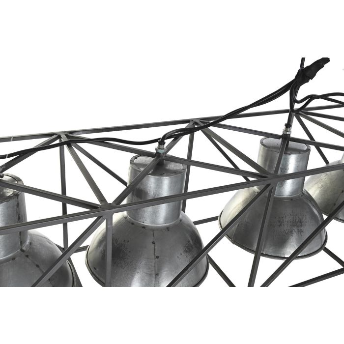 DKD Home Decor Lámpara Techo Metal Gris Negro 24 x 24 x 115 cm 3