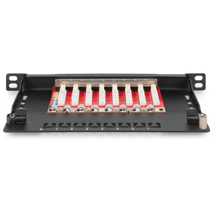 DIGITUS Cat.6A Slim Patch Panel. gesch..8-Port. 0.5 HE. 10 2 DIGITUS Cat.6A Slim Patch Panel. gesch..8-Port. 0.5 HE. 10 2