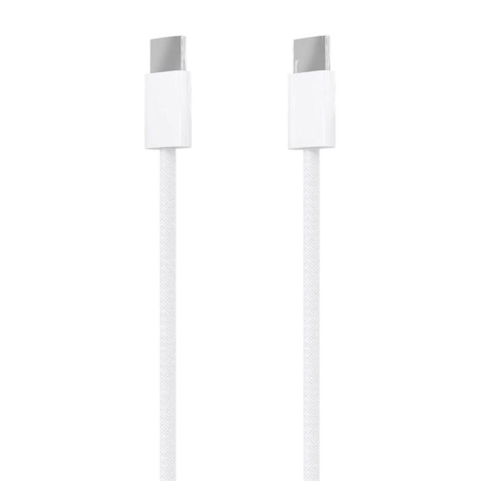 AISENS - CABLE USB 2.0 3A 60W APPLE, TIPO USB-C/M-USB-C/M, BLANCO, 2.0M