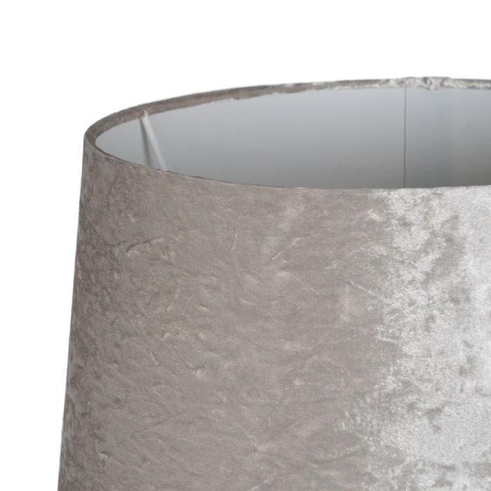 Lámpara Mesa Plata Cristal Iluminación 38 X 38 X 80 cm