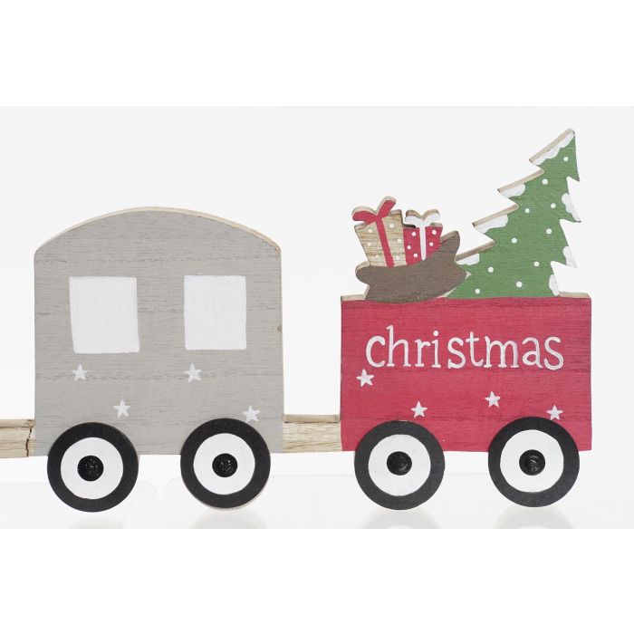 DKD Home Decor Decoración Navidad Tren Tradicional MDF Natural Rojo 2x16x40 cm 6 Unidades 2 DKD Home Decor Decoración Navidad Tren Tradicional MDF Natural Rojo 2x16x40 cm 6 Unidades 2