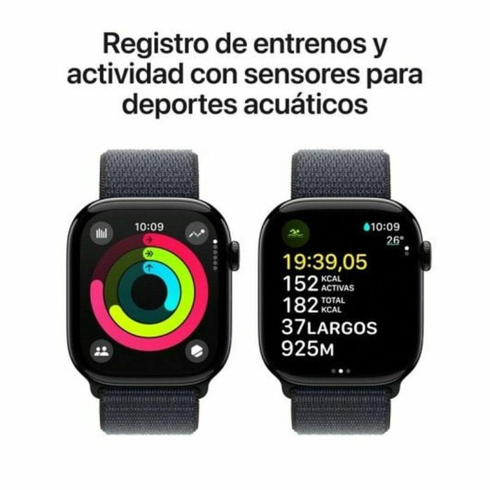Apple Watch Series 10 GPS 46mm Caja Aluminio Negro Azabache Correa Loop Deportiva Tinta. Pantalla Siempre Activa, Salud Avanzada. MWWR3QL/A 5