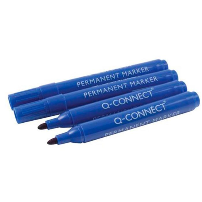 Rotulador Q-Connect Marcador Permanente Azul Punta Redonda 3 mm 10 unidades 5