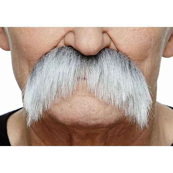 Bigote blanco talla única 3