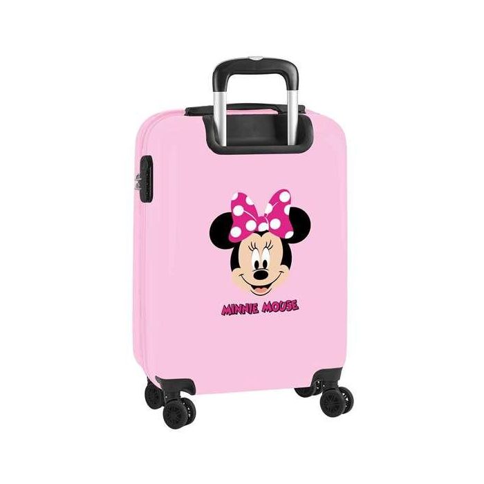 Safta Trolley Cabina 20" Minnie Mouse "Me Time" 34,5x55x20cm Rosa Claro Poliéster 1