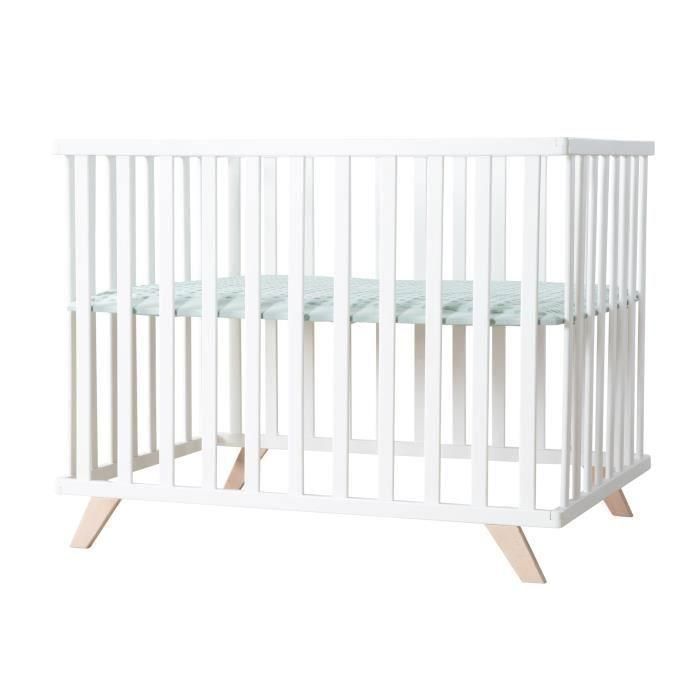 ROBA ROB1691002916156 Parque Infantil para Bebés 75 x 100 cm con Tapete 'Lil Planet' Verde Esmerilado - Blanco