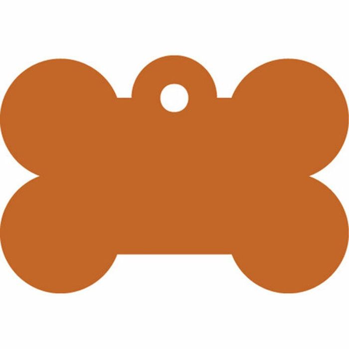 Placa identificativa para collar Imarc Bone Naranja 1