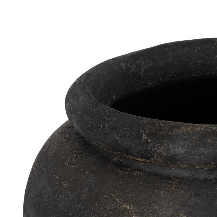 Jarrón Gris Fibra de Cemento Decoración 62 X 62 X 120 cm