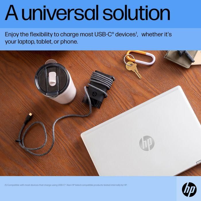 HP Cargador de Portátil USB-C 65W Compacto para la Mayoría de Dispositivos USB-C 3 HP Cargador de Portátil USB-C 65W Compacto para la Mayoría de Dispositivos USB-C 3