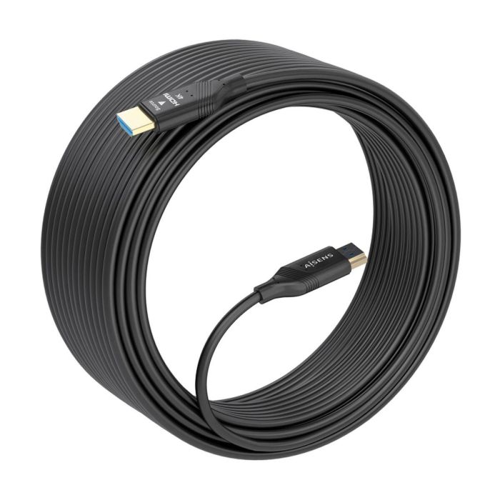 AISENS - CABLE HDMI V2.0 AOC PREMIUM ALTA VELOCIDAD / HEC 4K@60HZ 18GBPS, A/M-A/M, NEGRO, 25M 8 AISENS - CABLE HDMI V2.0 AOC PREMIUM ALTA VELOCIDAD / HEC 4K@60HZ 18GBPS, A/M-A/M, NEGRO, 25M 8