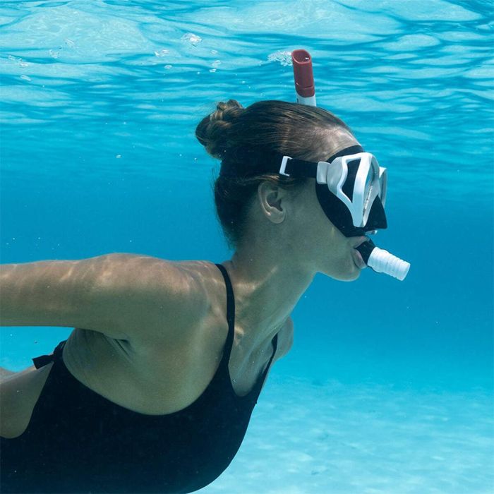 Gafas de Buceo con Tubo Bestway Blanco Gris Adulto (1 unidad) 1 Gafas de Buceo con Tubo Bestway Blanco Gris Adulto (1 unidad) 1