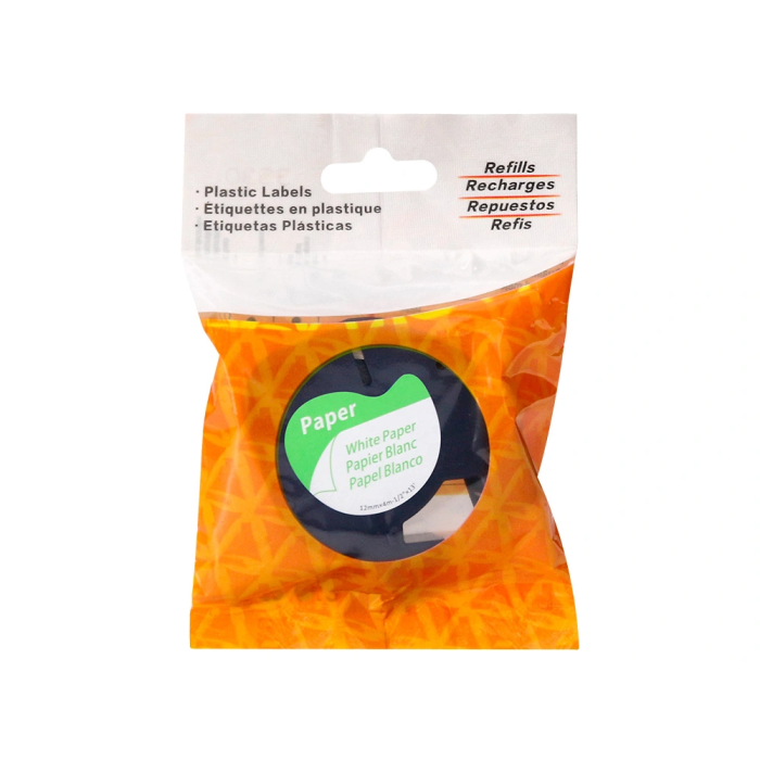 Q-connect Cinta para Rotuladora Letratag 12mm x 4mt Negro-Blanco Consumible Oficina Hogar Escuela 5