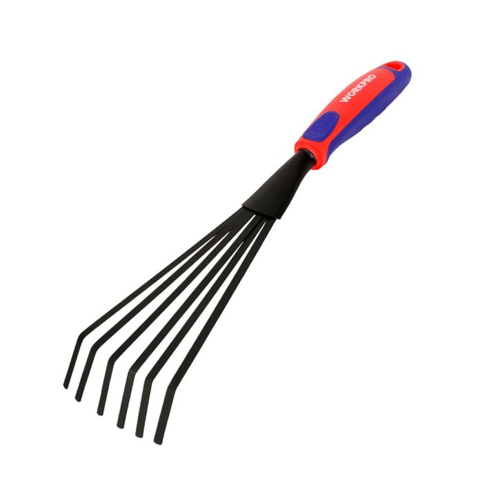 Workpro Rastrillo de mano 360 x 110 mm Negro Mango ergonómico para hojas y pintura